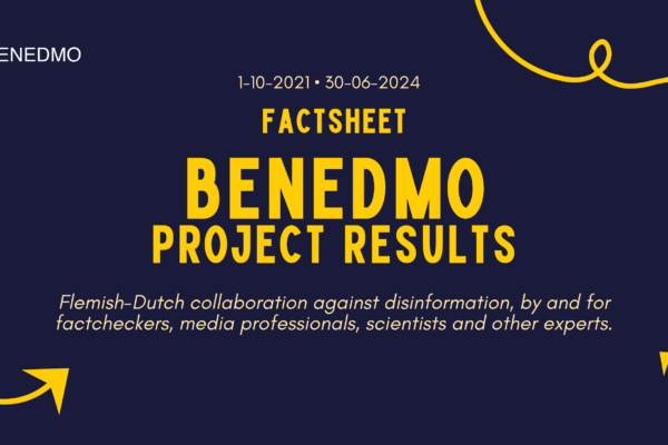 BENEDMO factsheets: results on combating disinformation